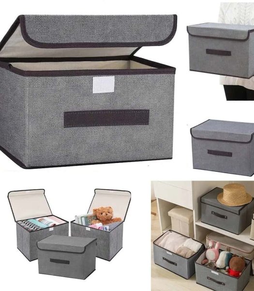 Multi-Purpose Foldable Non-Woven Storage Organizer Box