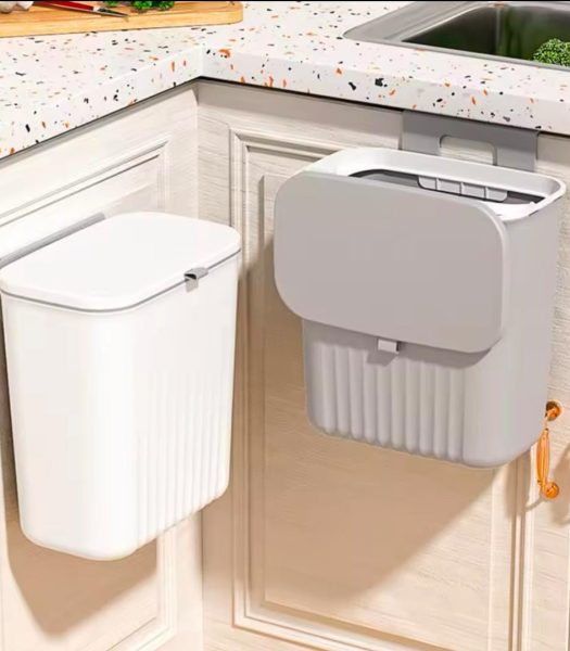 Sliding Trash Bin - Dust Bin For Wall & Cabinet