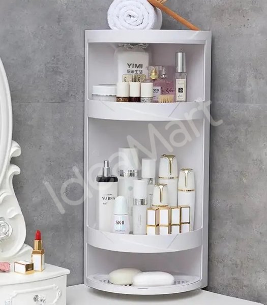 bathroom-rotating-triangle-rack-suction-wall-storage-dustproof-and-waterproof-rack-product-image