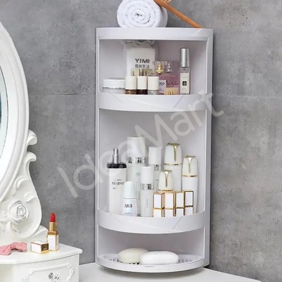 bathroom-rotating-triangle-rack-suction-wall-storage-dustproof-and-waterproof-rack-product-image