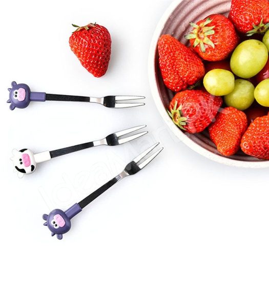 stainless-steel-6-piece-dessert-forks-set-with-holder-for-cake-salad-dining-use-product-image