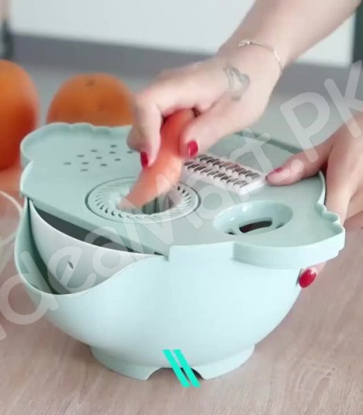 7-in-1-multifunctional-vegetable-cutter-with-a-drain-basket-4-interchangeable-blades-squeezer-product-image