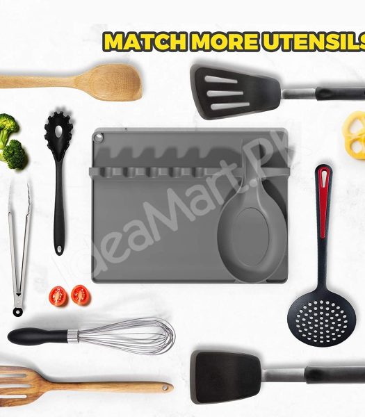 2-in-1-silicone-spoon-utensil-holder-with-drip-pad-5-slots-for-stovetop-use-product-image