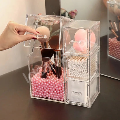 acrylic-makeup-brush-holder-with-3-drawers-lid-for-lipstick-jewellery-product-image