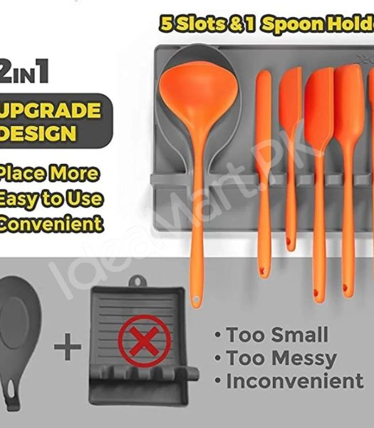 2-in-1-silicone-spoon-utensil-holder-with-drip-pad-5-slots-for-stovetop-use-product-image