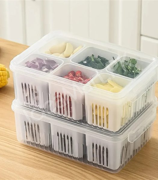 plastic-fridge-food-storage-container-6-piece-set-for-vegetables-fruit-product-image