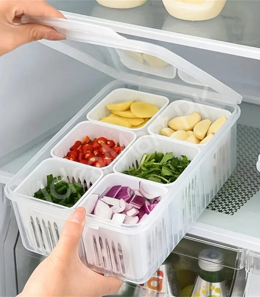 plastic-fridge-food-storage-container-6-piece-set-for-vegetables-fruit-product-image