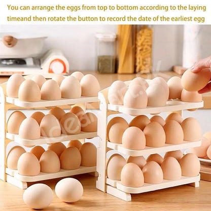 3-layer-folding-plastic-egg-rack-for-refrigerator-storage-organization-product-image
