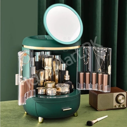 portable-makeup-organizer-with-one-drawer-led-mirror-for-cosmetics-jewellery-storage-product-image