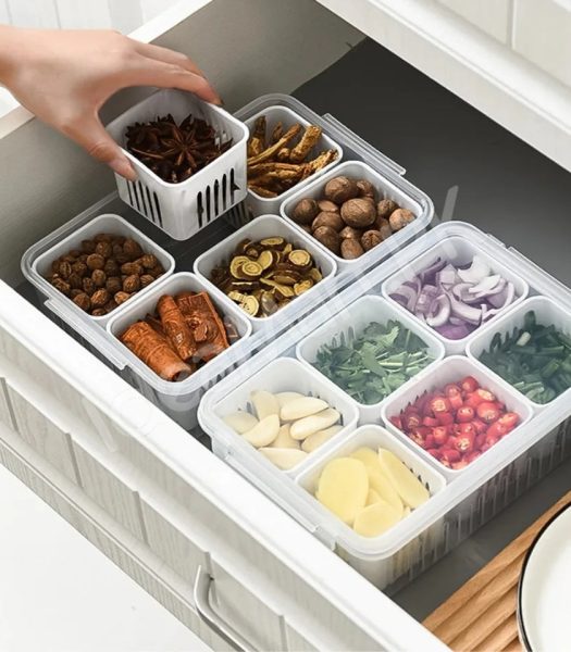 plastic-fridge-food-storage-container-6-piece-set-for-vegetables-fruit-product-image