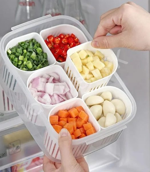 plastic-fridge-food-storage-container-6-piece-set-for-vegetables-fruit-product-image