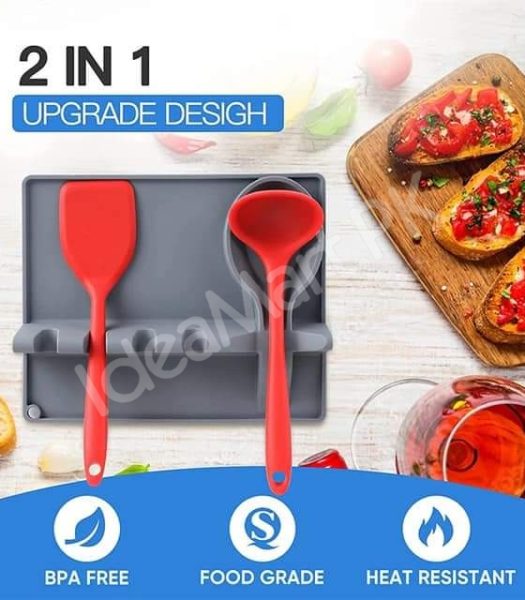 2-in-1-silicone-spoon-utensil-holder-with-drip-pad-5-slots-for-stovetop-use-product-image