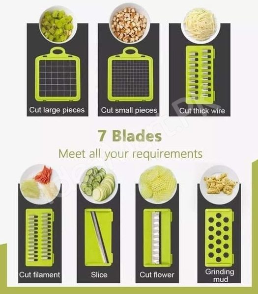 multi-function-vegetables-cutter-manual-vegetable-cutter-with-7-interchangeable-blades-for-slicing-dicing-grating-product-image