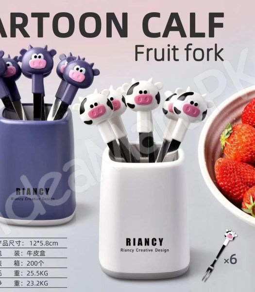 stainless-steel-6-piece-dessert-forks-set-with-holder-for-cake-salad-dining-use-product-image