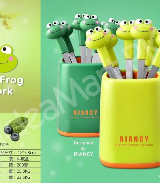 stainless-steel-6-piece-dessert-forks-set-with-holder-for-cake-salad-dining-use-product-image