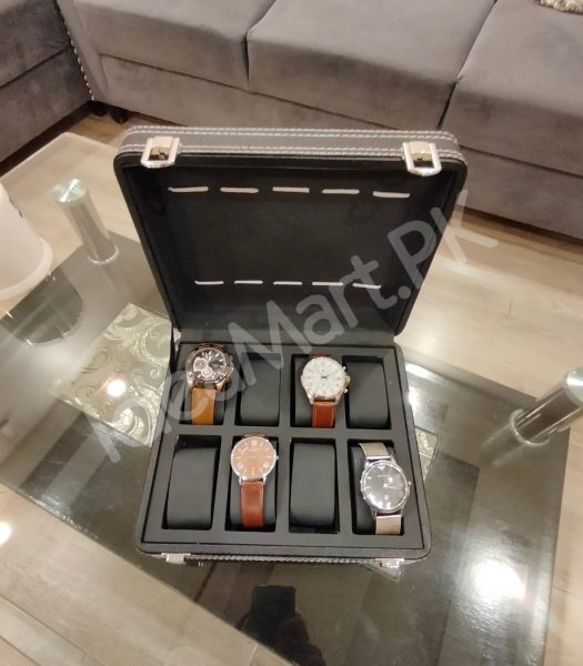 wooden-leather-watch-organizer-with-lock-lid-8-grid-storage-case-product-image