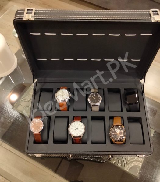 wooden-leather-watch-organizer-with-lock-lid-12-grid-storage-case-product-image
