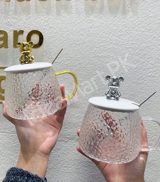 heat-resistant-350ml-glass-cup-with-spoon-lid-for-coffee-juice-more-product-image