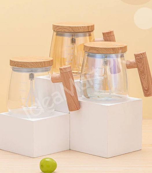 400ml-rechargeable-electric-self-stirring-glass-cup-with-wooden-lid-handle-for-coffee-milk-drinks-product-image