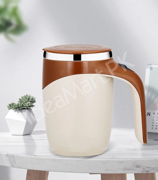 stainless-steel-rechargeable-automatic-self-stirring-coffee-mug-with-lid-for-tea-hot-chocolate-more-product-image