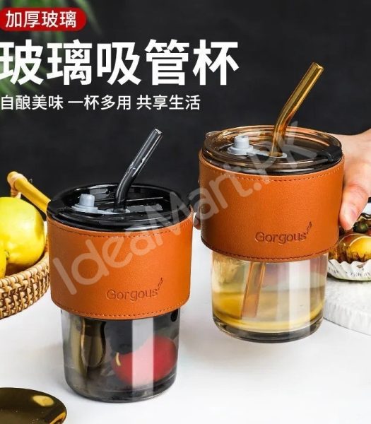 glass-coffee-mug-450ml-with-lid-straw-for-beverages-product-image
