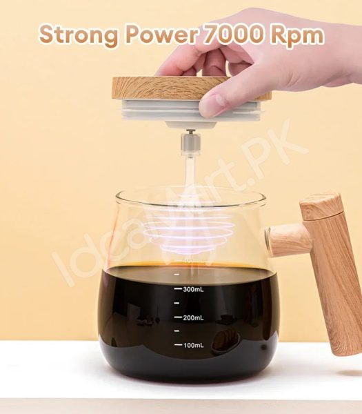 400ml-rechargeable-electric-self-stirring-glass-cup-with-wooden-lid-handle-for-coffee-milk-drinks-product-image