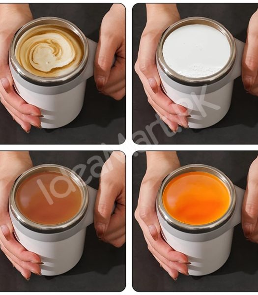 stainless-steel-rechargeable-automatic-self-stirring-coffee-mug-with-lid-for-tea-hot-chocolate-more-product-image