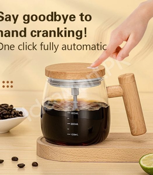 400ml-rechargeable-electric-self-stirring-glass-cup-with-wooden-lid-handle-for-coffee-milk-drinks-product-image