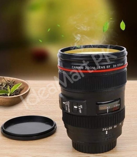 stainless-steel-camera-lens-shape-cup-with-leak-proof-lid-product-image