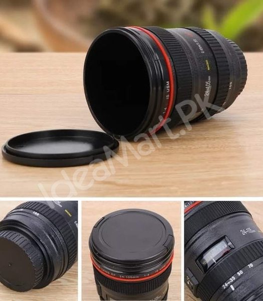 stainless-steel-camera-lens-shape-cup-with-leak-proof-lid-product-image