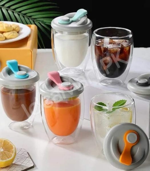 2-layer-350ml-glass-mug-with-airtight-lid-for-cold-coffee-juice-more-product-image