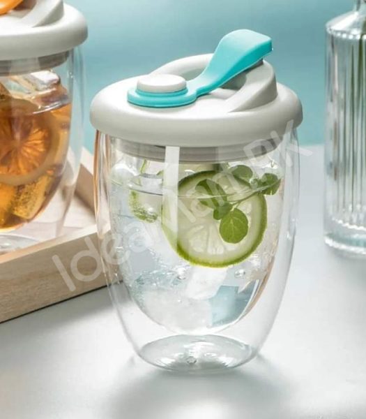 2-layer-350ml-glass-mug-with-airtight-lid-for-cold-coffee-juice-more-product-image