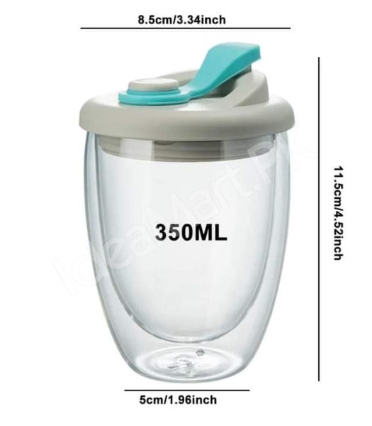 2-layer-350ml-glass-mug-with-airtight-lid-for-cold-coffee-juice-more-product-image