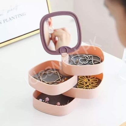 360-rotating-plastic-4-layer-jewellery-storage-box-with-mirror-lid-for-accessories-organizer-product-image