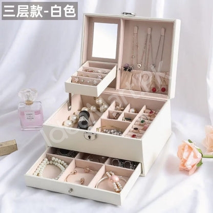 3-layer-leather-jewellery-box-organizer-with-small-mirror-for-storage-accessories-product-image