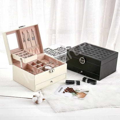 3-layer-leather-jewellery-box-organizer-with-small-mirror-for-storage-accessories-product-image