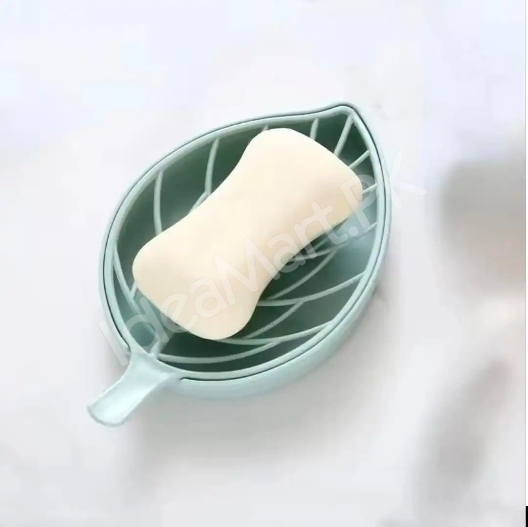leaf-shape-soap-holder-non-slip-soap-box-tray-bathroom-shower-drain-rack-bathroom-gadgets-soap-dish-tray-holder-product-image