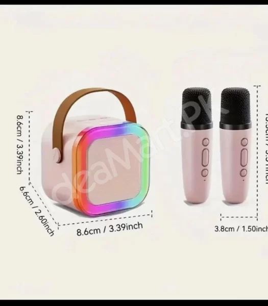 rgb-multipurpose-rechargeable-portable-karaoke-speaker-lamp-with-one-mic-box-packing-premium-quality-product-image