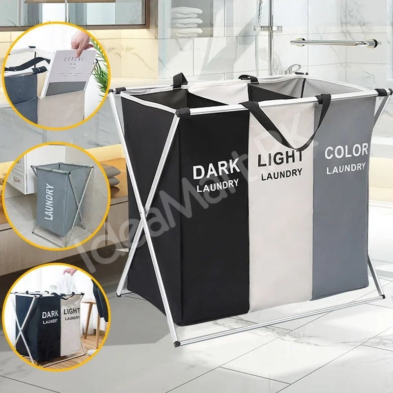 2-3-grid-foldable-separated-laundry-organizer-with-aluminum-frame-for-bedroom-and-dorm-product-image