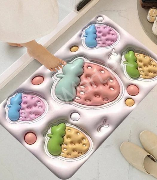 anti-slip-super-absorbent-quick-dry-floor-mat-with-cute-3d-embossed-designs-product-image