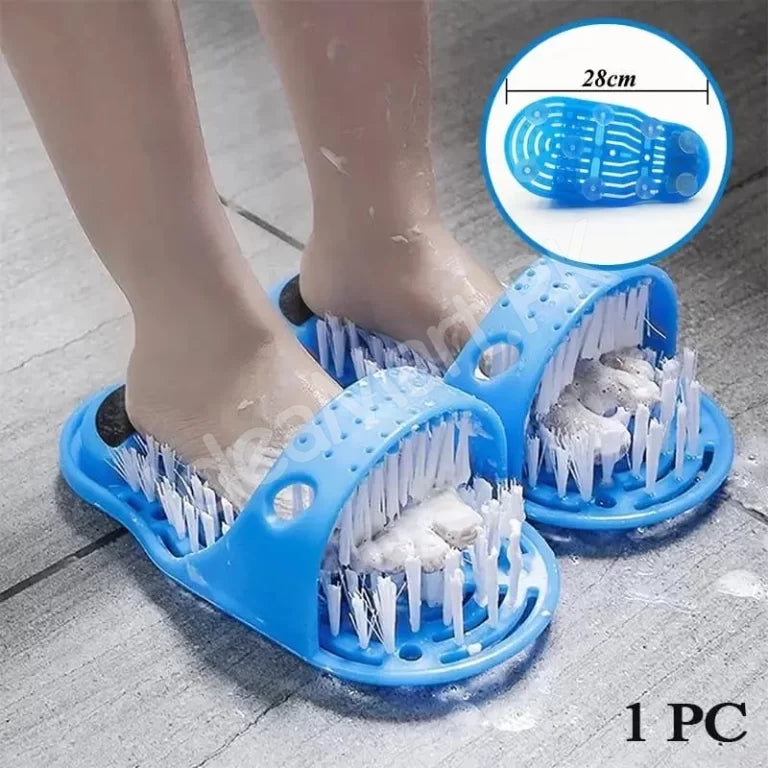 plastic-hands-free-foot-scrubber-slipper-with-bristles-suction-cups-product-image