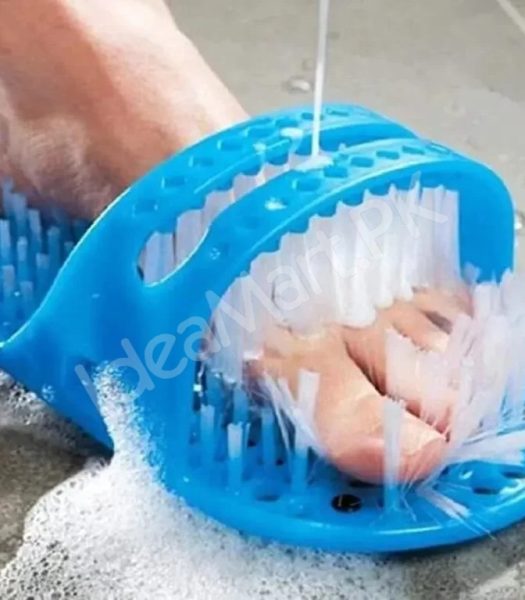 plastic-hands-free-foot-scrubber-slipper-with-bristles-suction-cups-product-image
