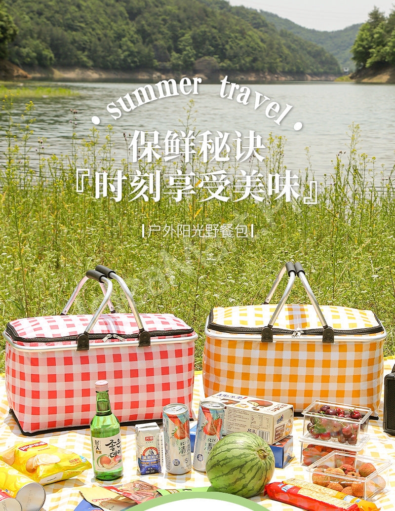 large-collapsible-insulated-cooler-basket-with-aluminum-handle-for-food-and-drinks-product-image