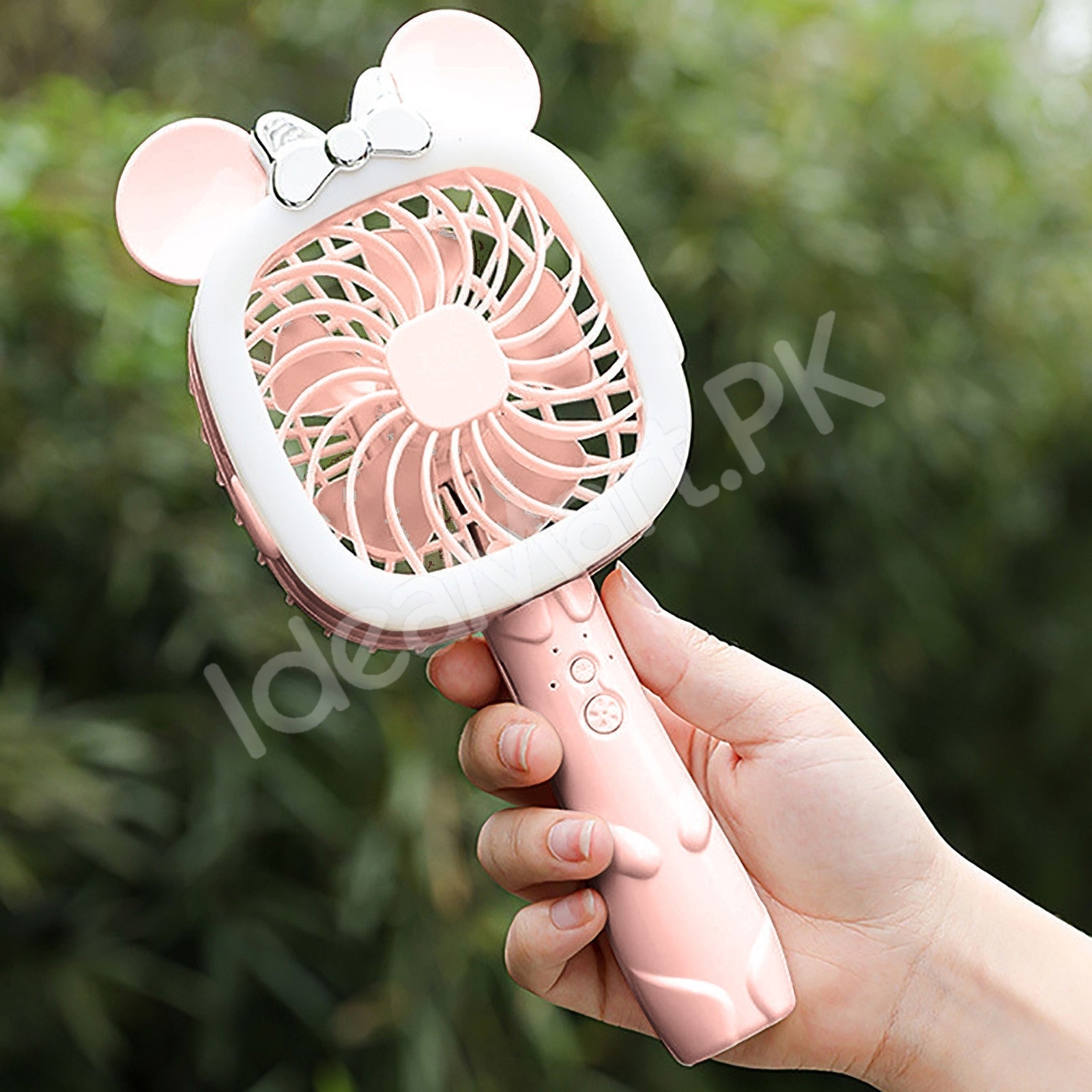 usb-rechargeable-mouse-ear-handheld-fan-with-bow-tie-for-travel-outdoor-use-product-image