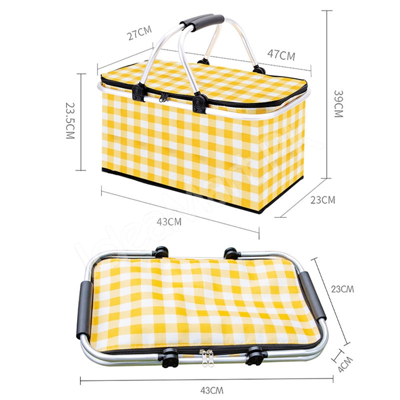 large-collapsible-insulated-cooler-basket-with-aluminum-handle-for-food-and-drinks-product-image