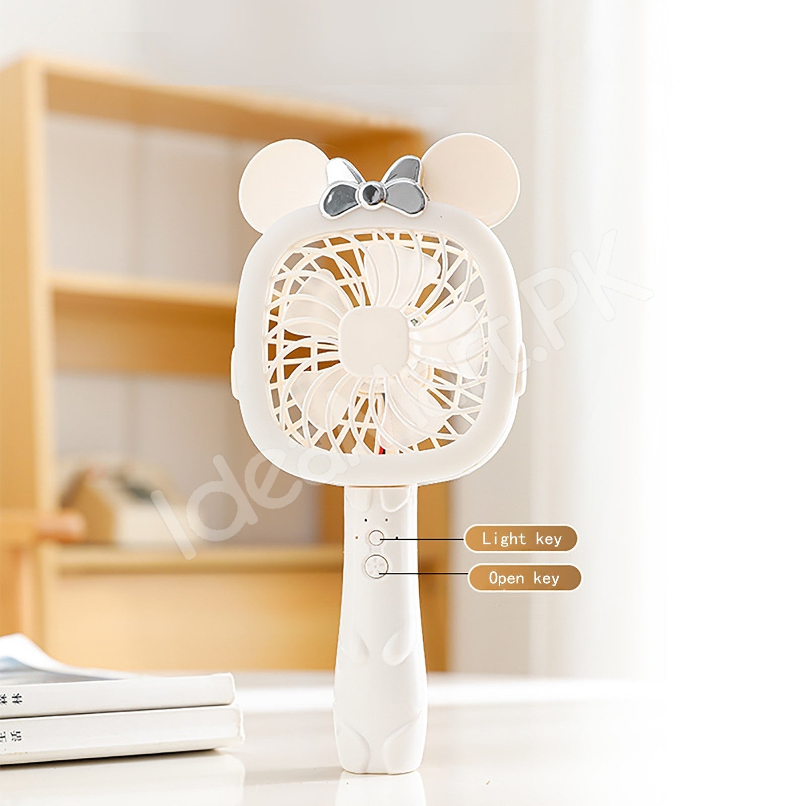usb-rechargeable-mouse-ear-handheld-fan-with-bow-tie-for-travel-outdoor-use-product-image