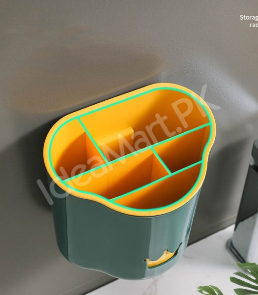 5-grid-punch-free-wall-mounted-plastic-bathroom-organizer-for-makeup-brushes-toiletries-product-image