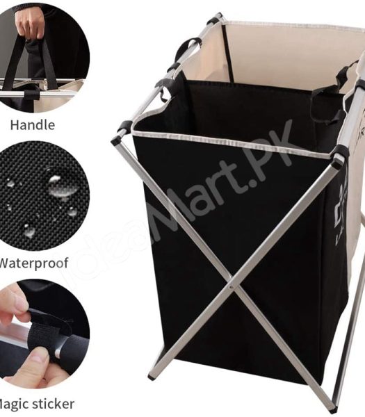 2-3-grid-foldable-separated-laundry-organizer-with-aluminum-frame-for-bedroom-and-dorm-product-image