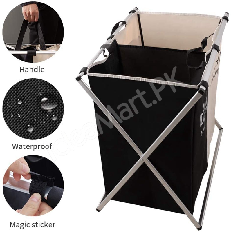 2-3-grid-foldable-separated-laundry-organizer-with-aluminum-frame-for-bedroom-and-dorm-product-image