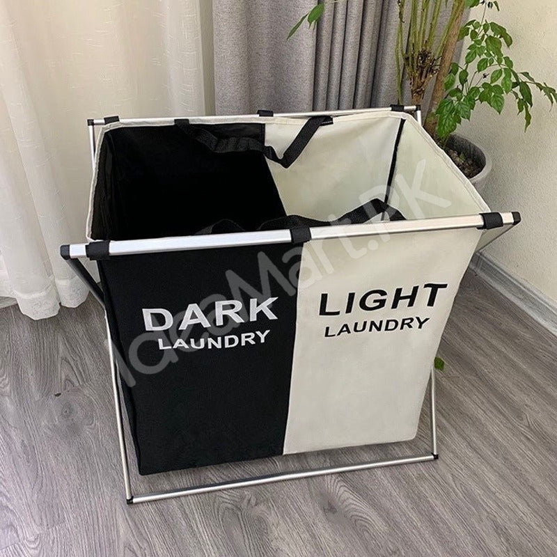 2-3-grid-foldable-separated-laundry-organizer-with-aluminum-frame-for-bedroom-and-dorm-product-image